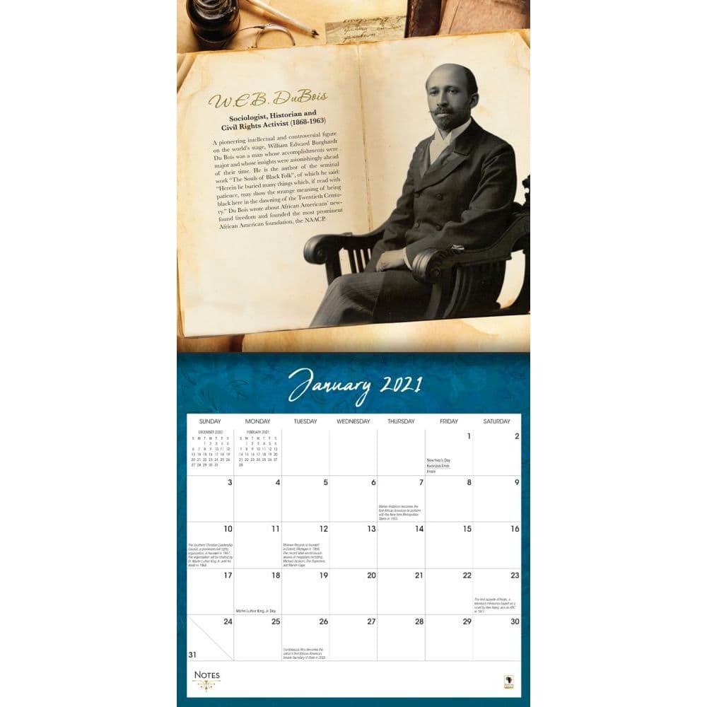 Black History Calendar 2023 Black History Wall Calendar