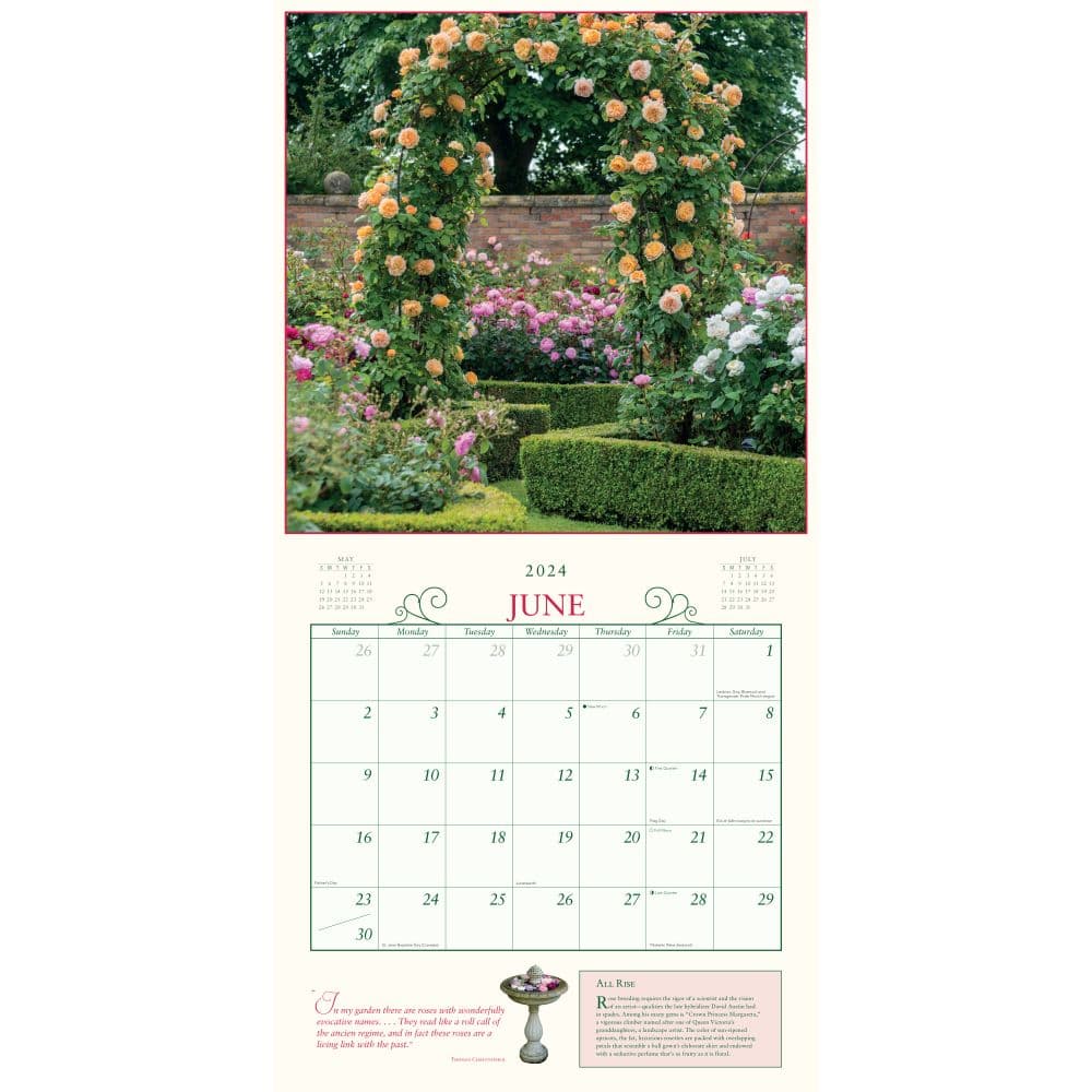Secret Garden  2024 Wall Calendar Alternate Image 1