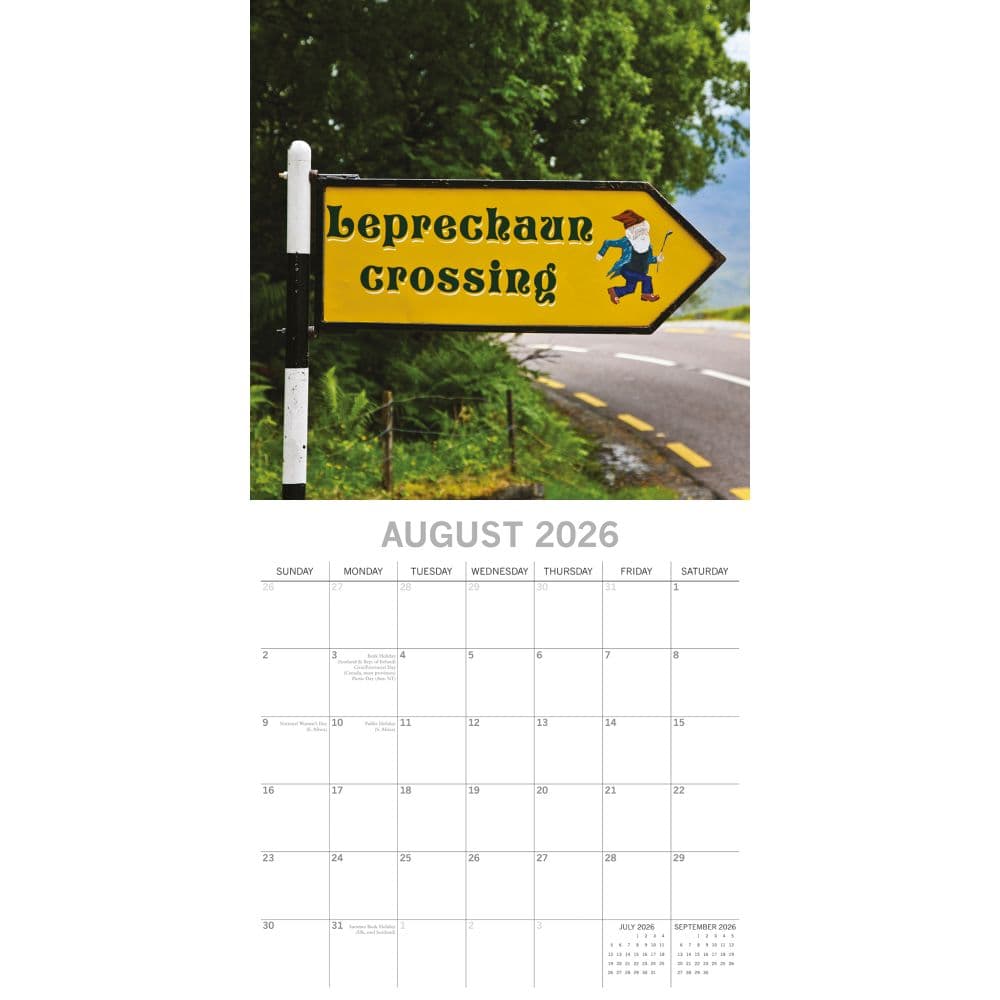Danger Hilarious Road Signs 2026 Wall Calendar Third Alternate Image
