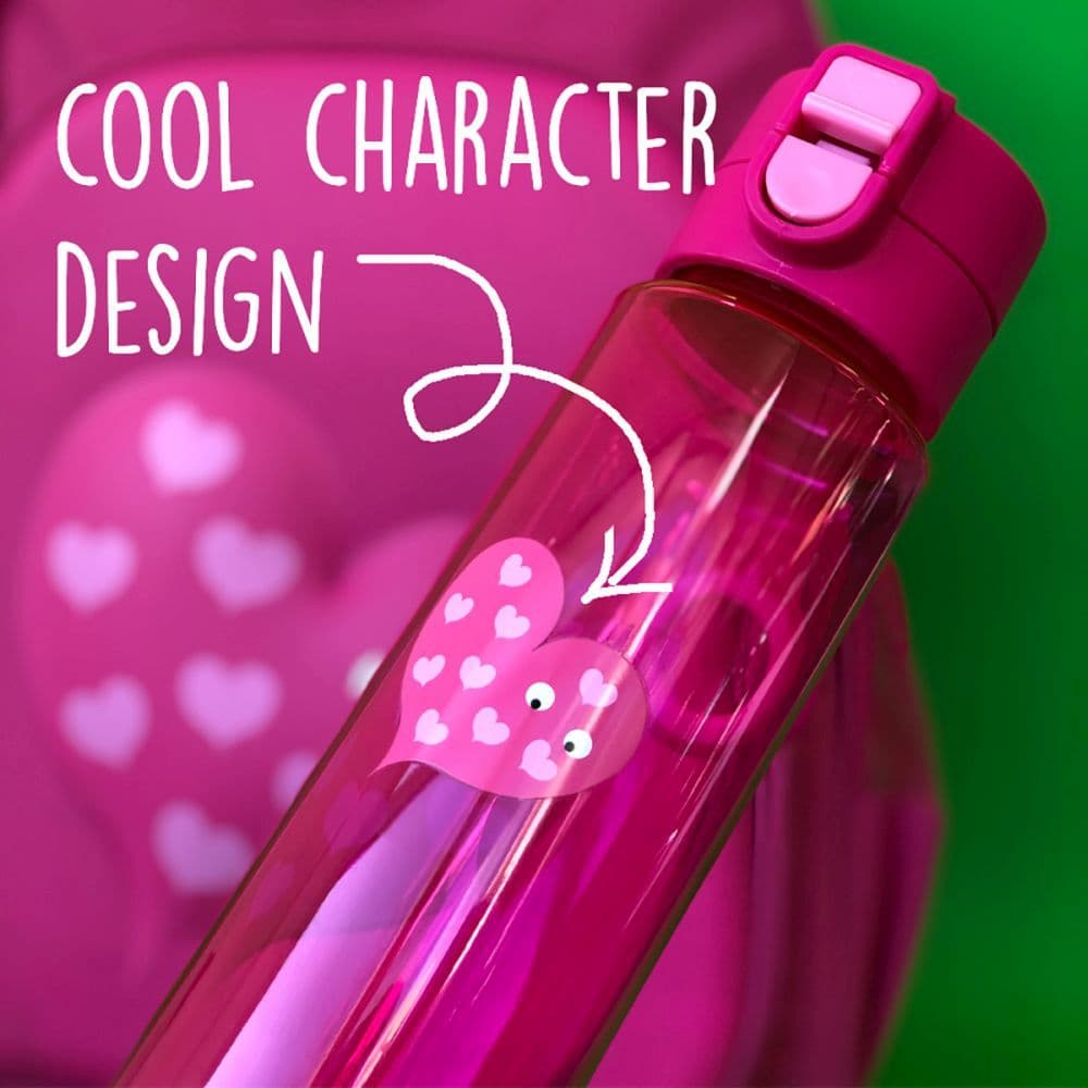 Mallo Pink Flip Clip Water Bottle