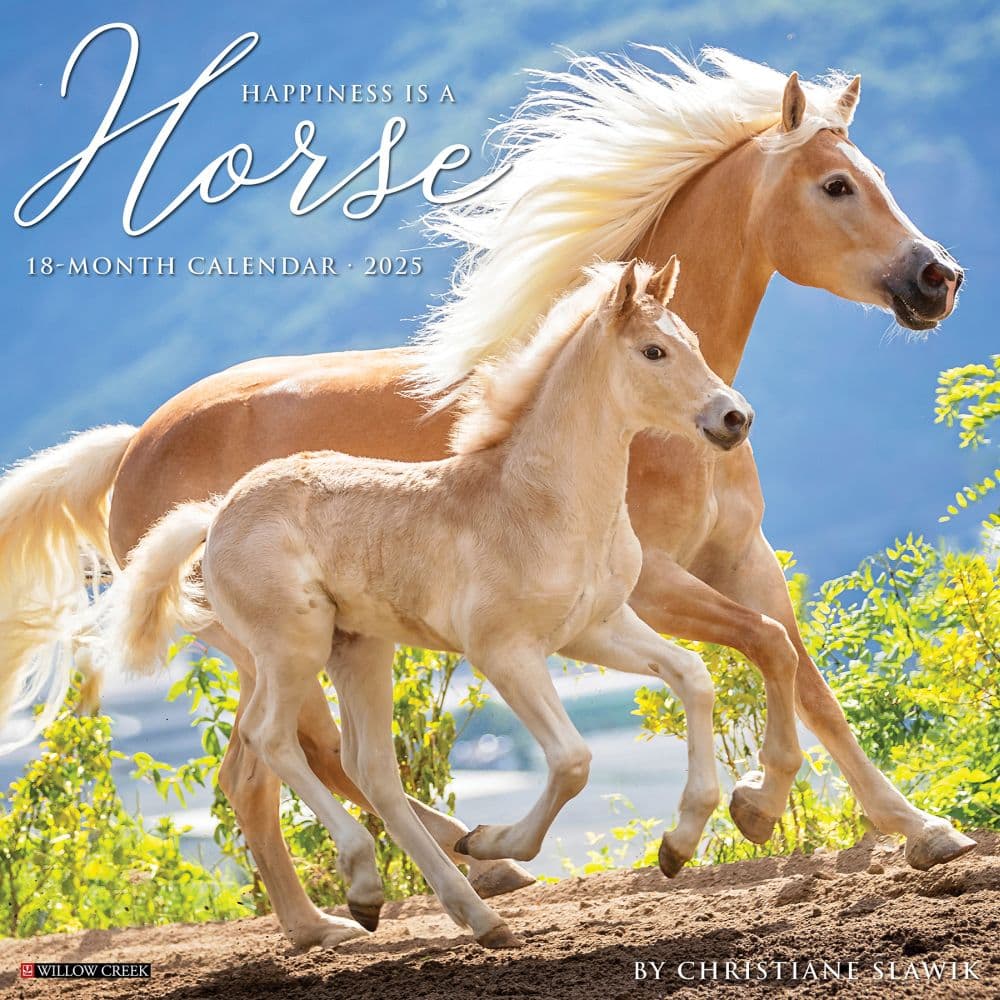 Happiness Is Horses 2025 Wall Calendar