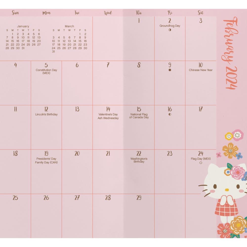 Hello Kitty 2024 Pocket Planner Alternate Image 3