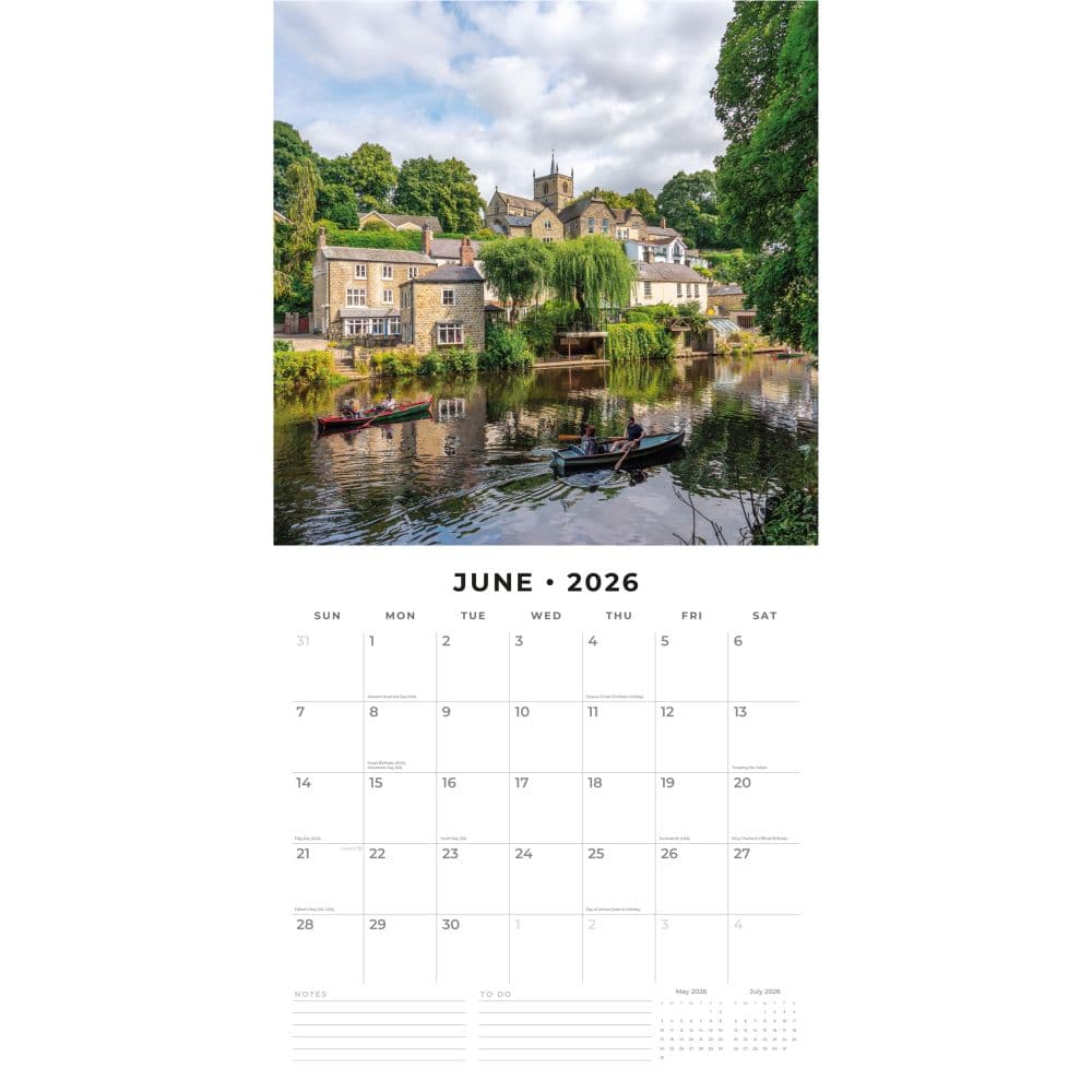 Spa Towns 2026 Wall Calendar Second Alternate Image