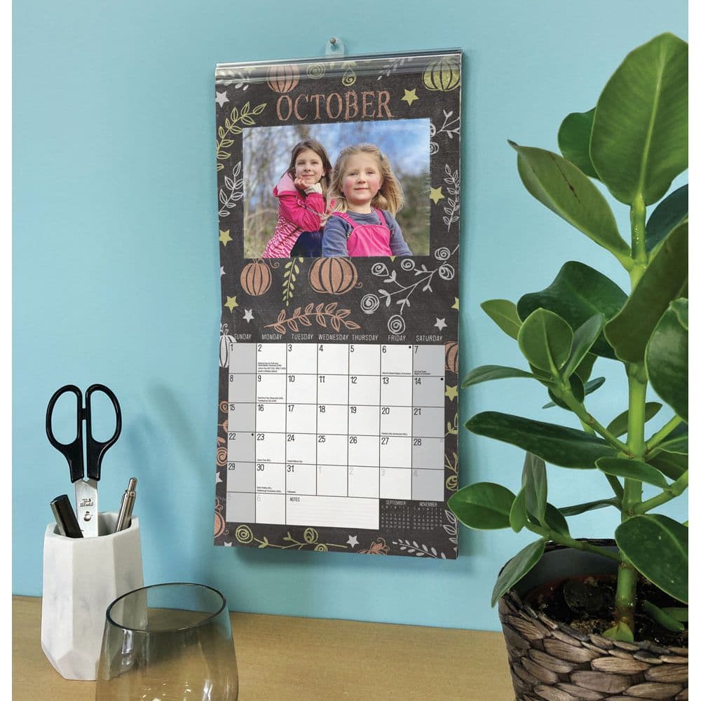 Chalkboard Photos 2023 Magnetic Calendar - Calendars.com