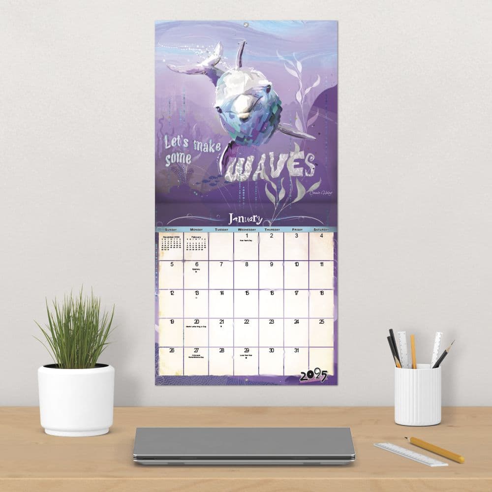 Sassy Animals Haley 2025 Wall Calendar Alt4