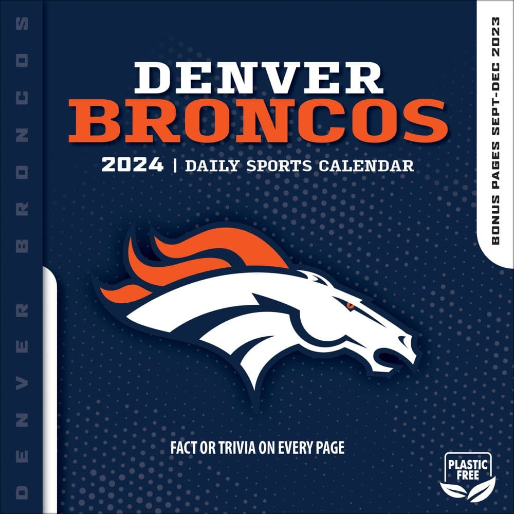 NFL Denver Broncos 5.375' x 5.375' x 1.5' 2024 Box Calendar