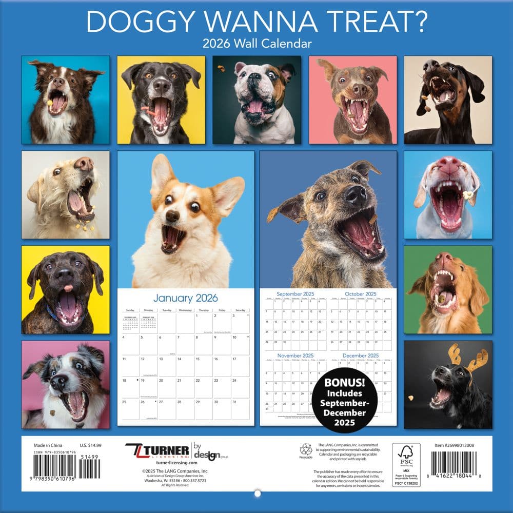 Doggy Want A Treat 2026 Wall Calendar_ALT1