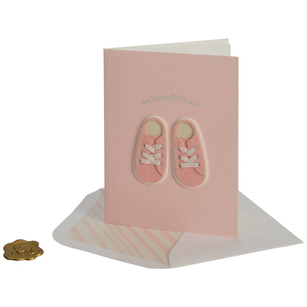 Baby Sneakers Girl New Baby Card Seventh Alternate Image width="1000" height="1000"