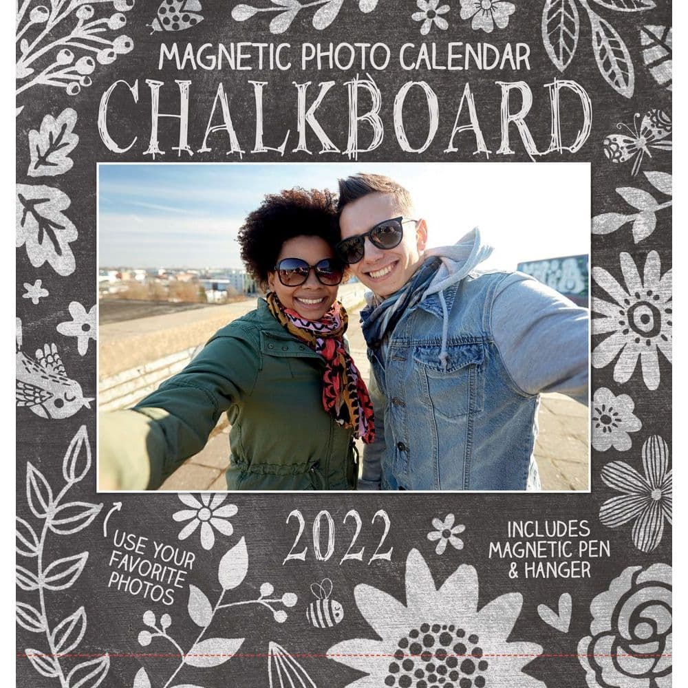 Chalkboard Photos 2022 Magnetic Calendar