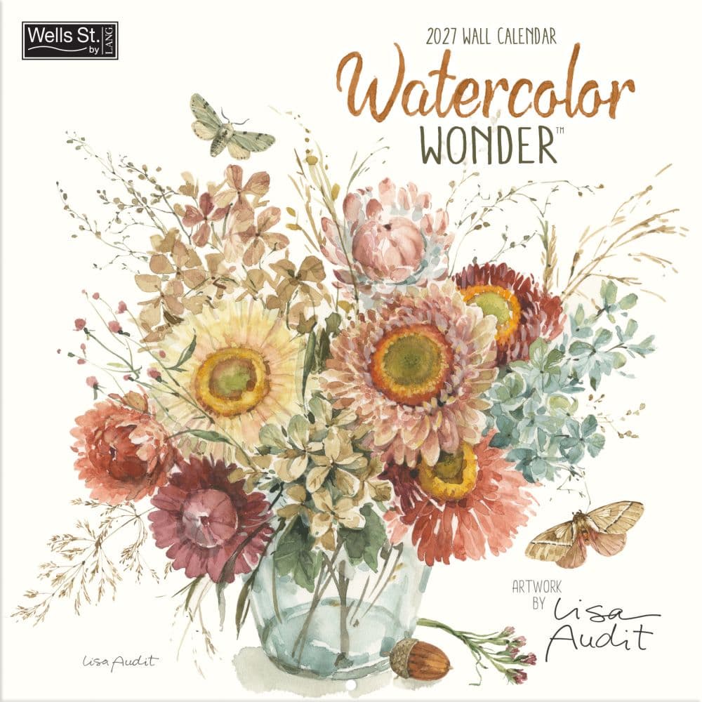 Watercolor Wonder 2027 Wall Calendar by Lisa Audit