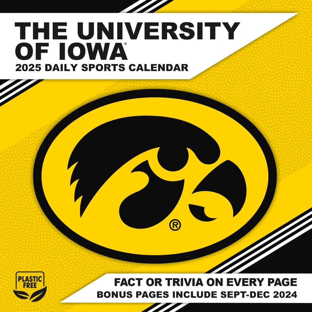 COL Iowa Hawkeyes 2025 Desk Calendar