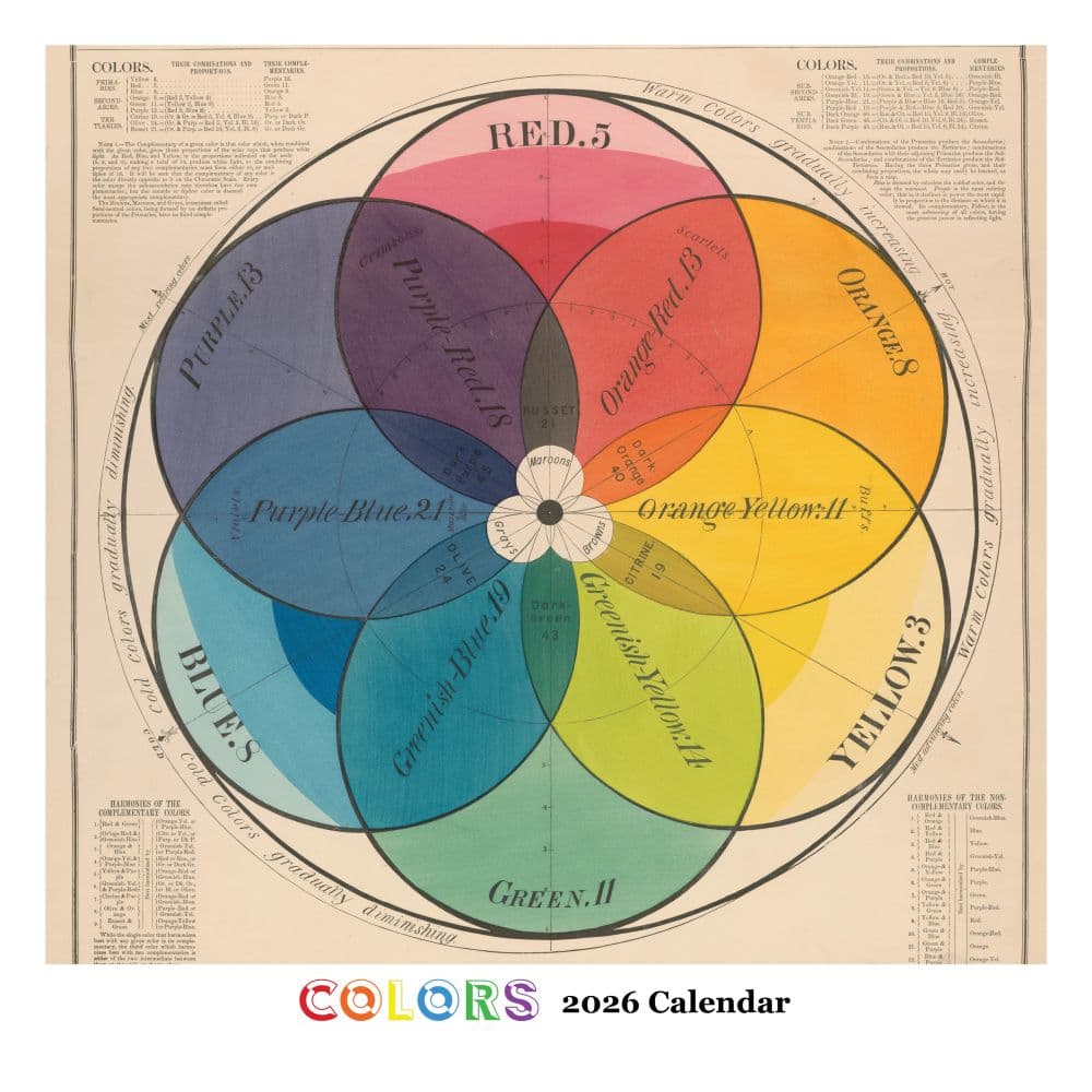 Colors Square 2026 Wall Calendar Main Product Image