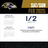 image NFL Baltimore Ravens 2025 Desk Calendar Second Alternate Image