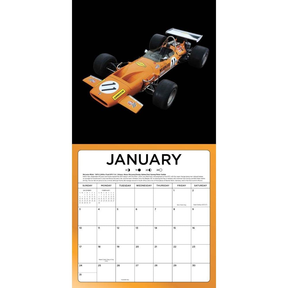 Formula 1 Wall Calendar