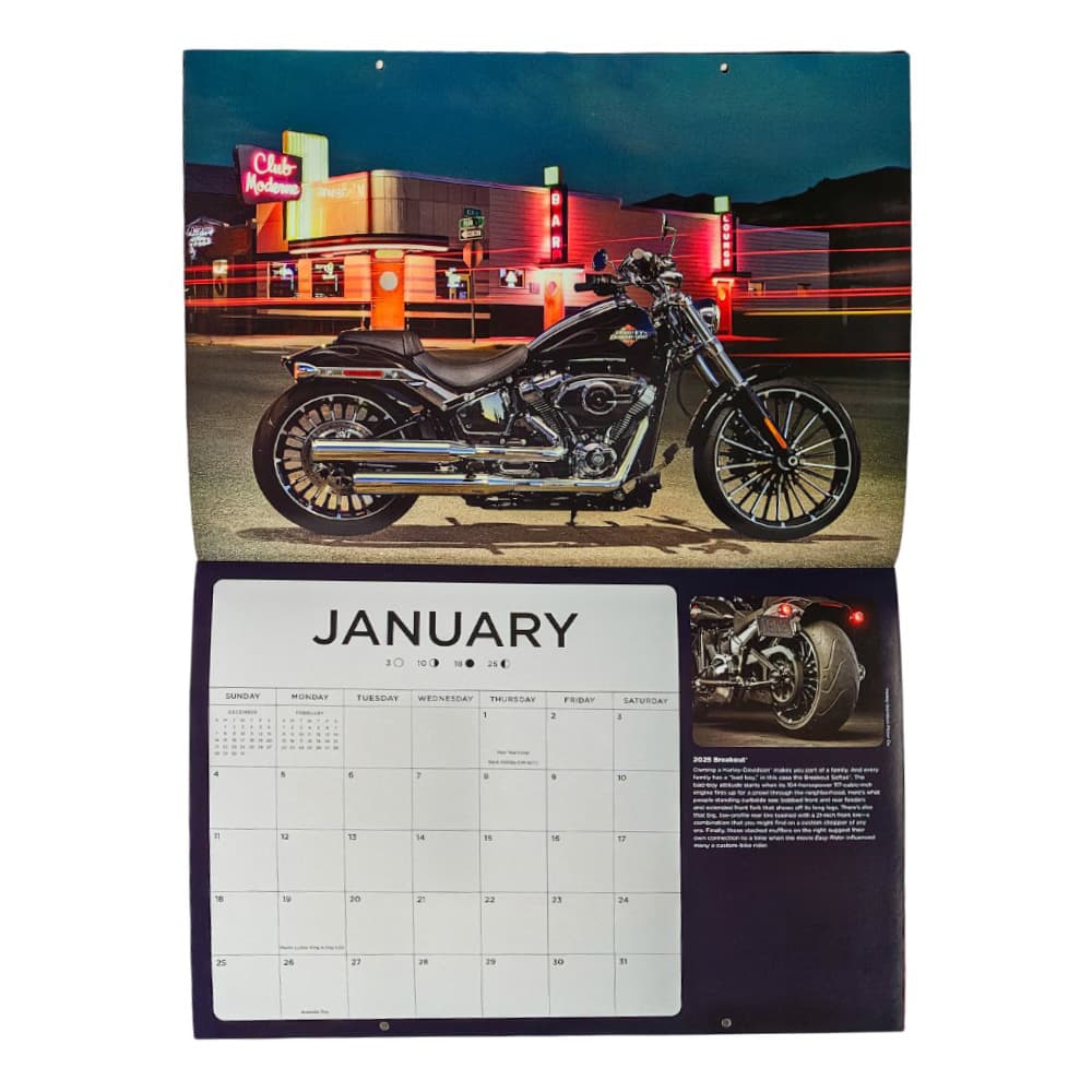 Harley Davidson Large 2026 Wall Calendar Third Alternate Image