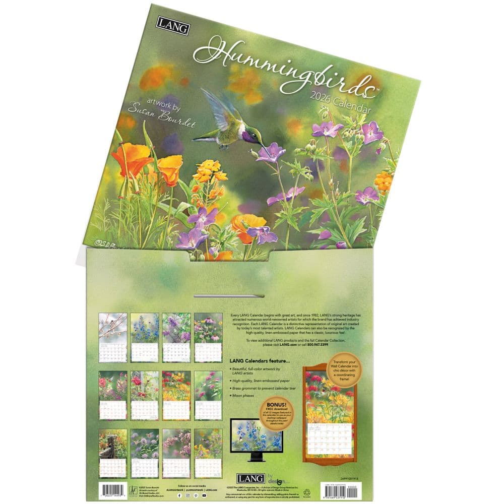 Hummingbirds 2026 Wall Calendar by Susan Bourdet_ALT3