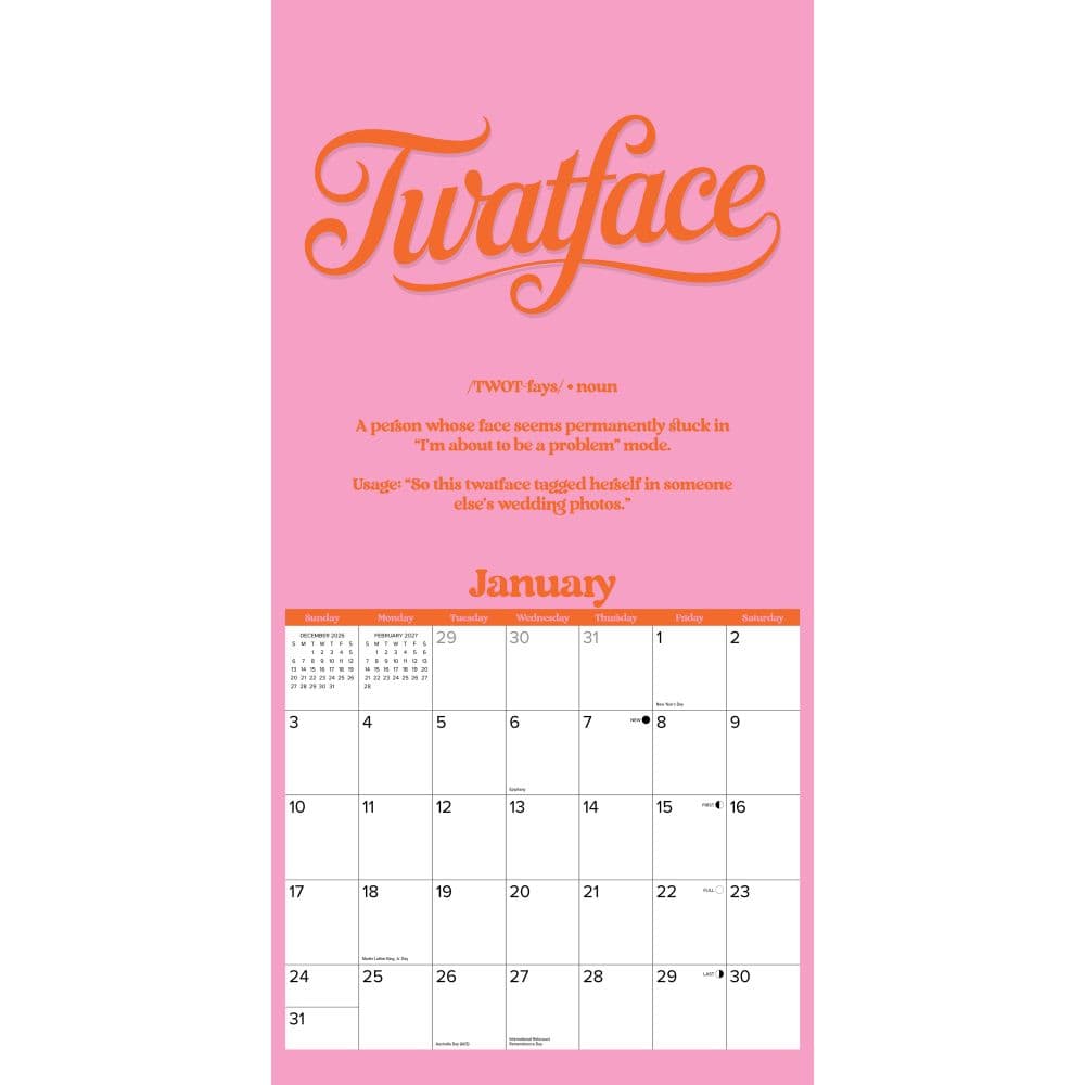 Creative Profanity 2027 Wall Calendar Second Alternate Image
