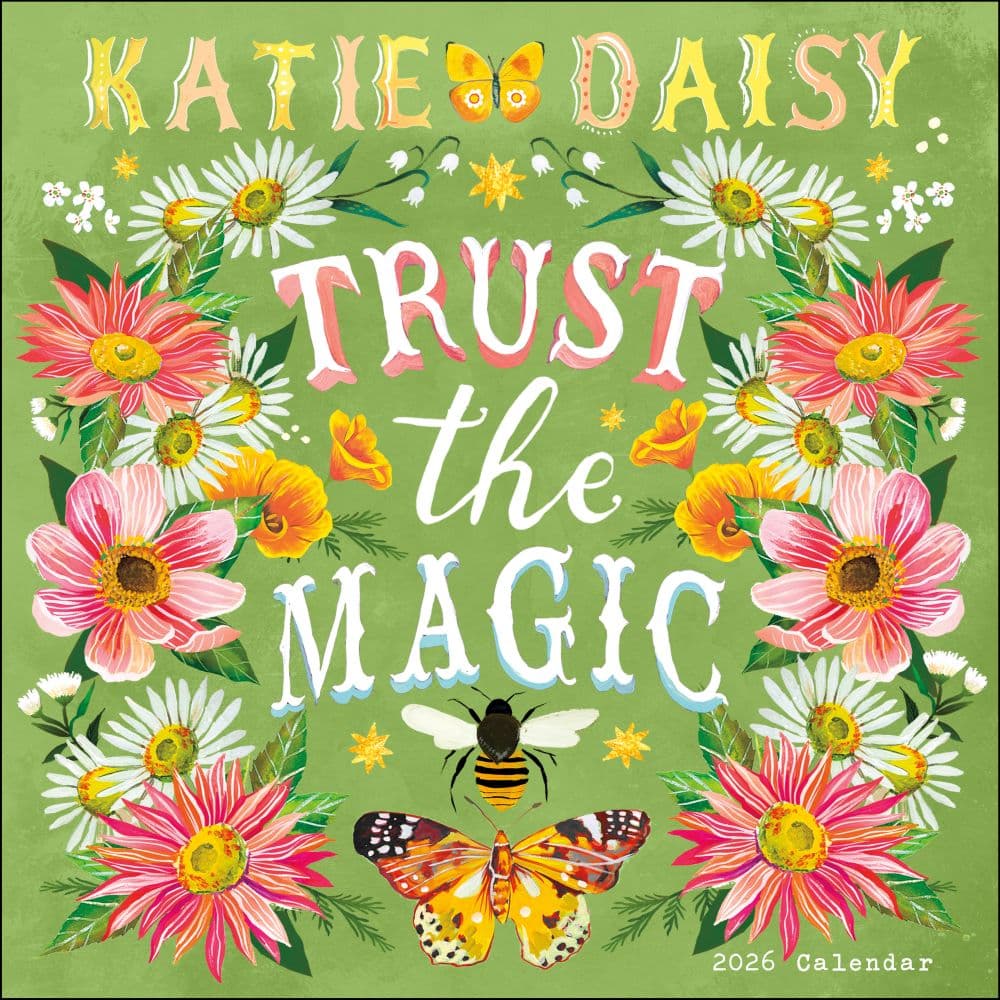 Katie Daisy 2026 Wall Calendar Main Image