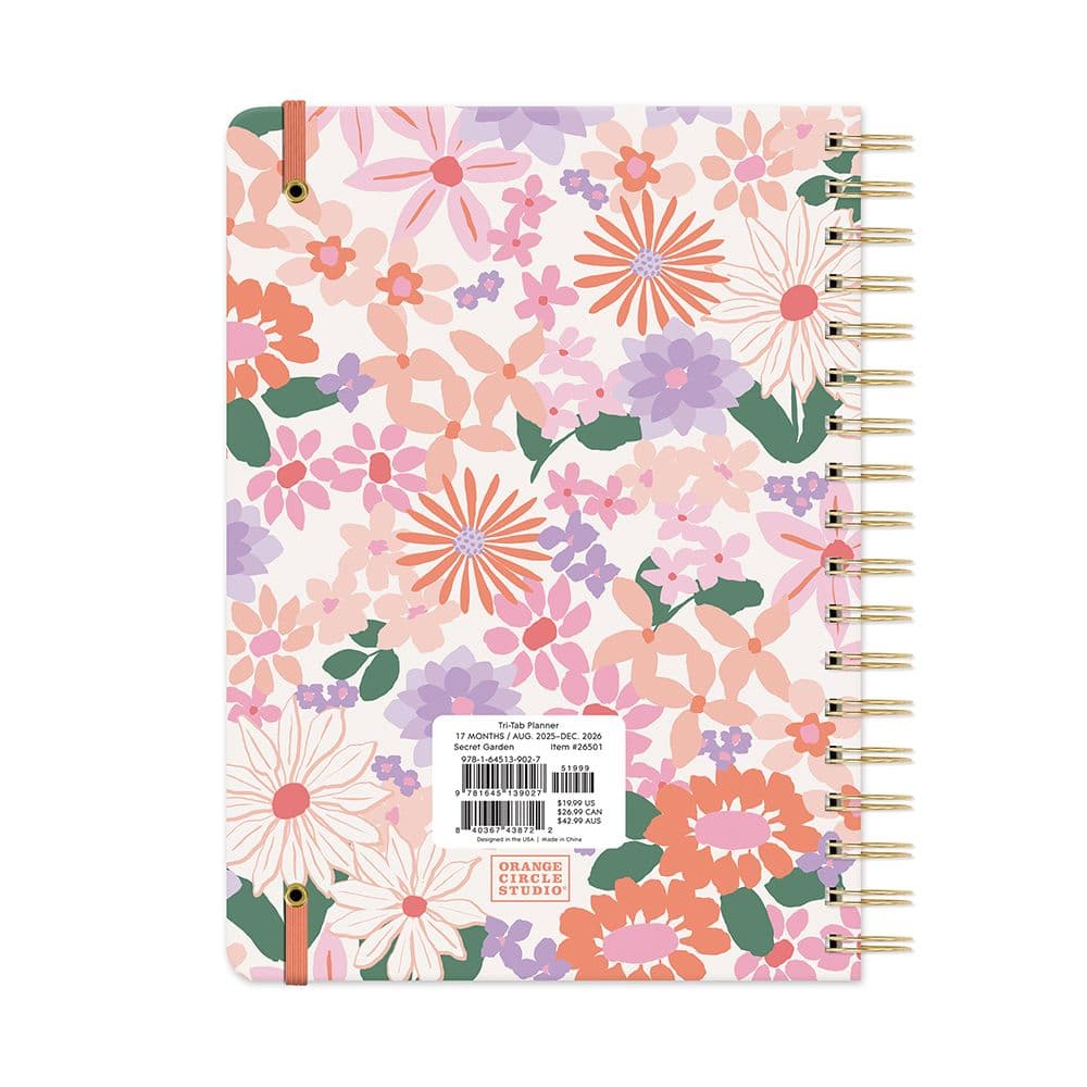 Secret Garden Tri Tab 2026 Planner First Alternate Image