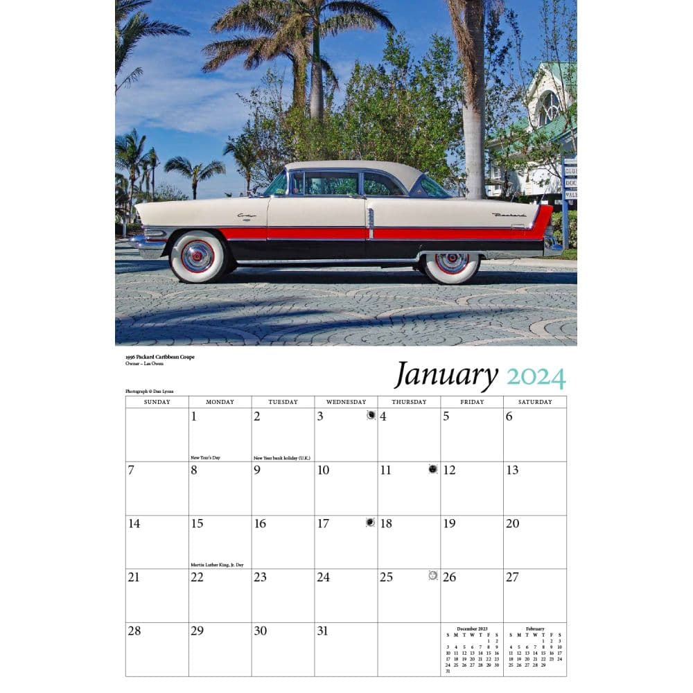 Cars of the Fab 50s 2024 Wall Calendar - Calendars.com