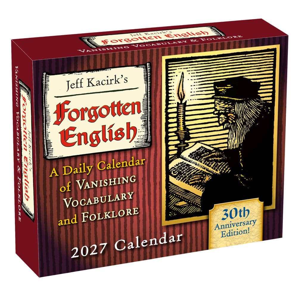Forgotten English 2027 Desk Calendar Main Product Image