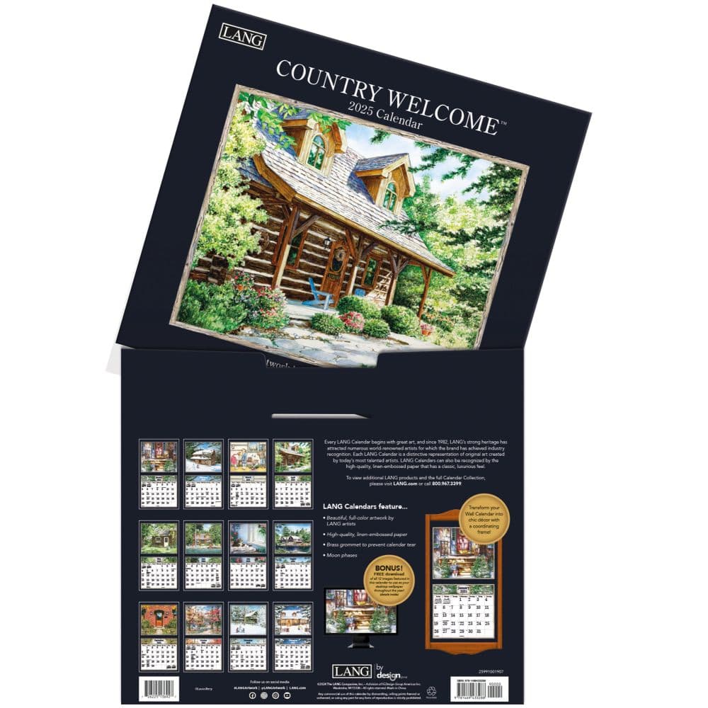 Country by Laura Berry 2025 Wall Calendar