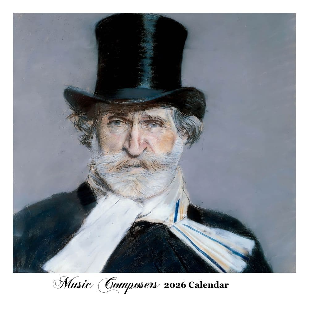 Portraits Music Composers 2026 Wall Calendar Main Product Image