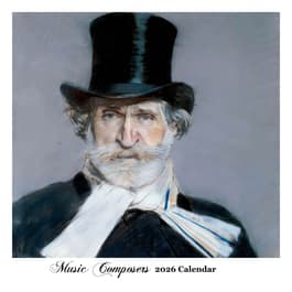 Portraits Music Composers 2026 Wall Calendar