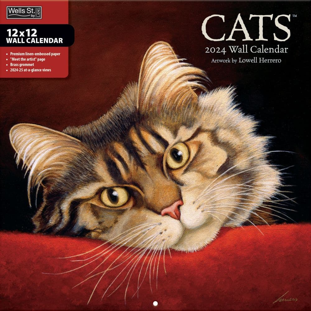 Cats 2024 Wall Calendar Main Product Image width=&quot;1000&quot; height=&quot;1000&quot;