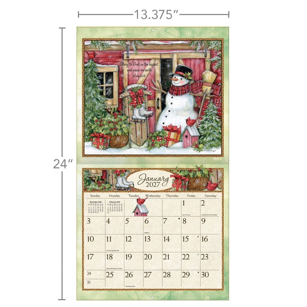 Bountiful Blessings 2027 Wall Calendar by Susan Winget Third Alternate Image