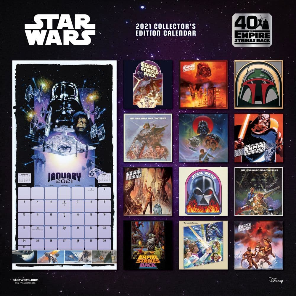 Star Wars Collectors Edition Wall Calendar