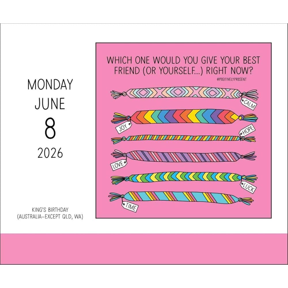 Positively Present 2026 Desk Calendar Third Alternate Image