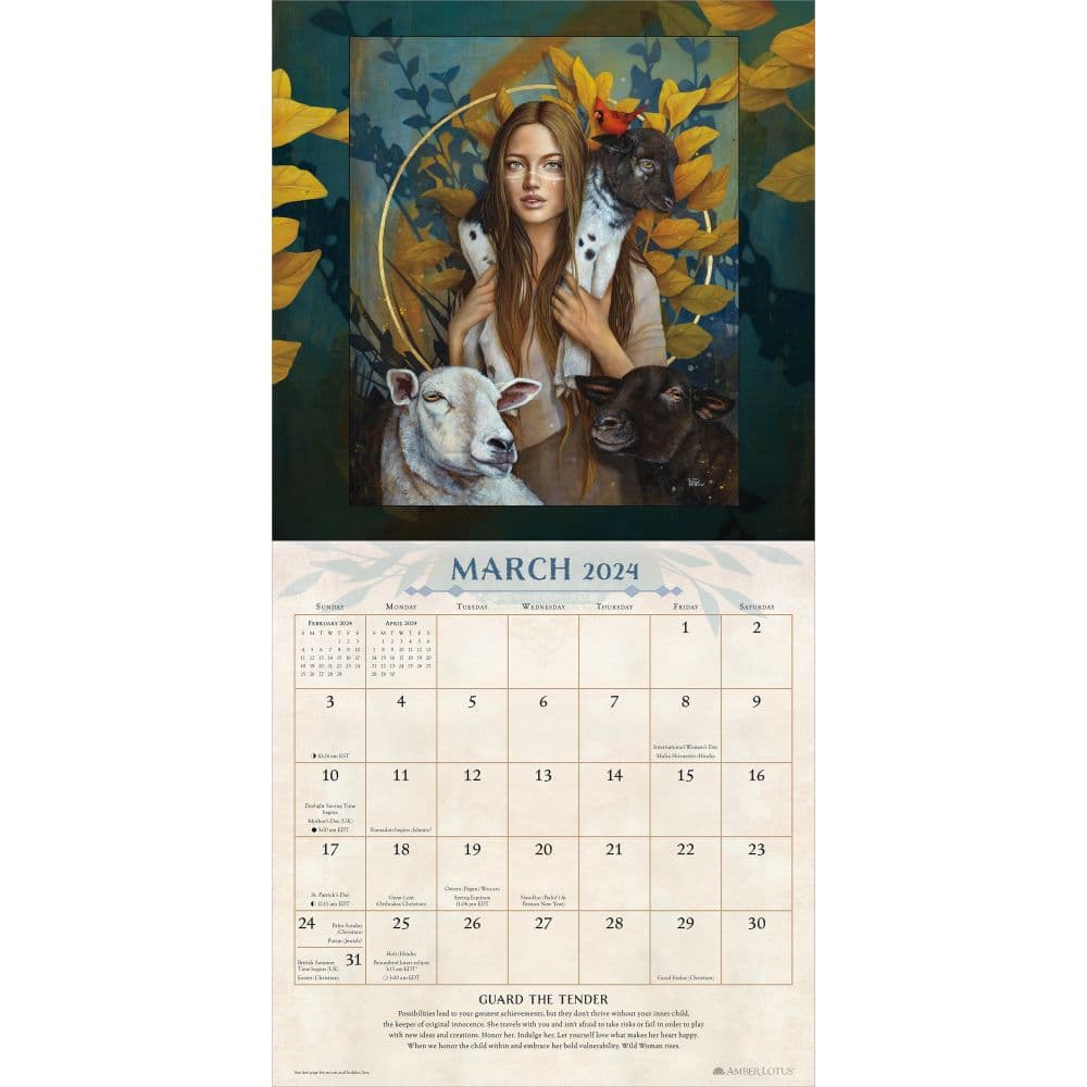 Wild Woman Rising 2024 Wall Calendar inside 2