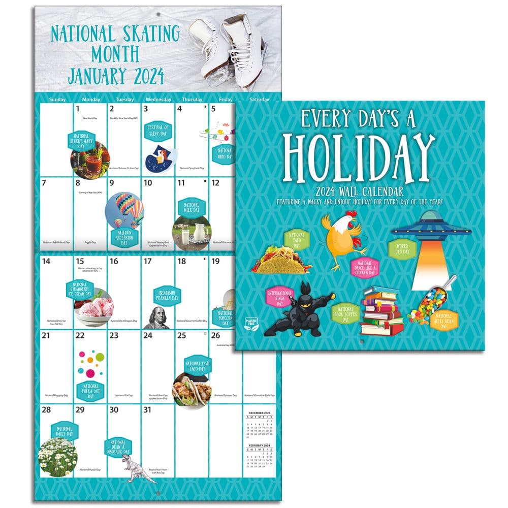 Every Days A Holiday Photo 2024 Mini Wall Calendar Fourth Alternate Image width=&quot;1000&quot; height=&quot;1000&quot;