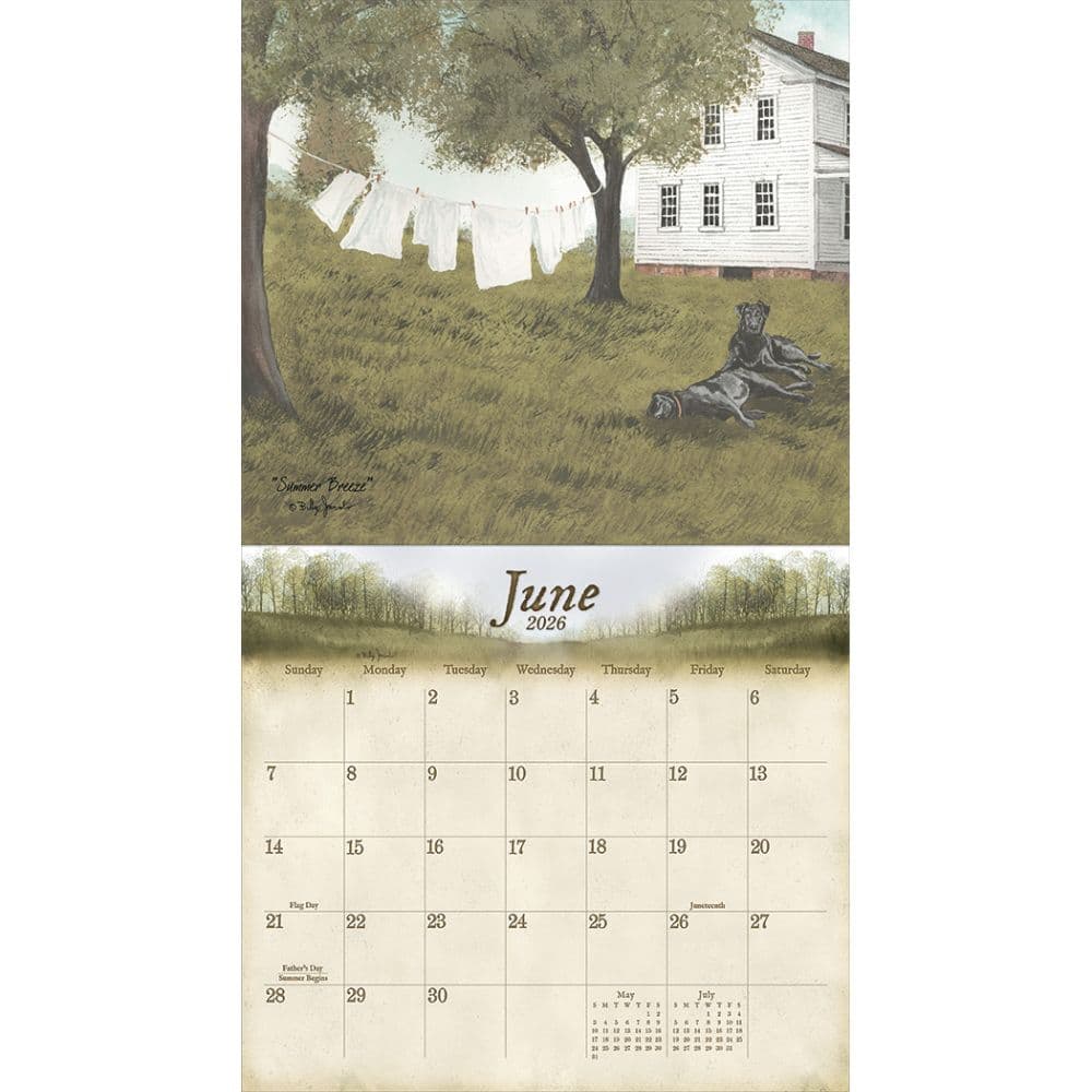 Road Home by Billy Jacobs 2026 Mini Wall Calendar Third Alternate Image