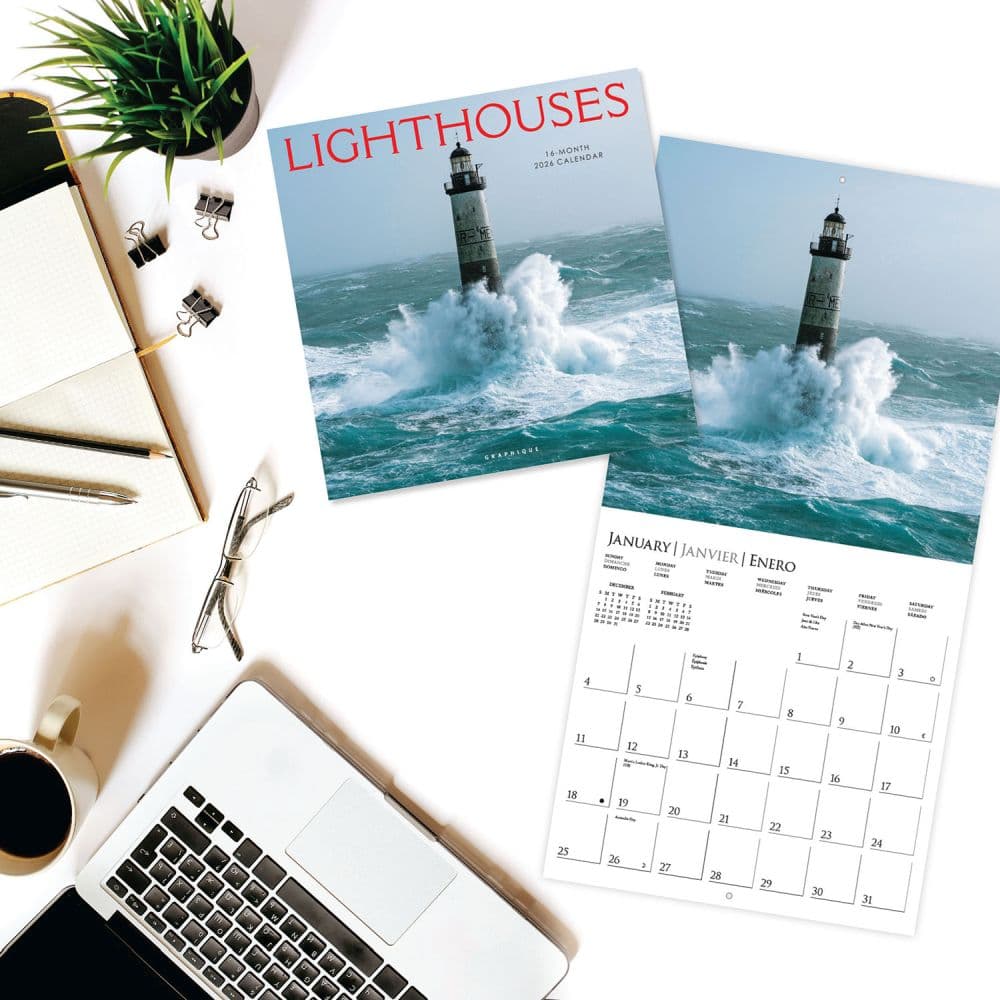 Lighthouses 2026 Wall Calendar Fourth Alternate Image