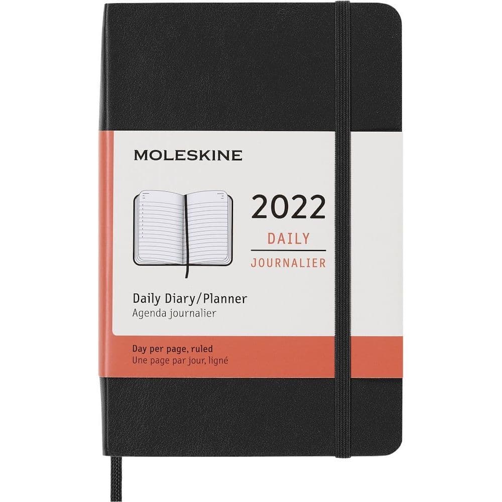 Moleskine 2022 Daily Soft Cover Pocket Planner (Black)
