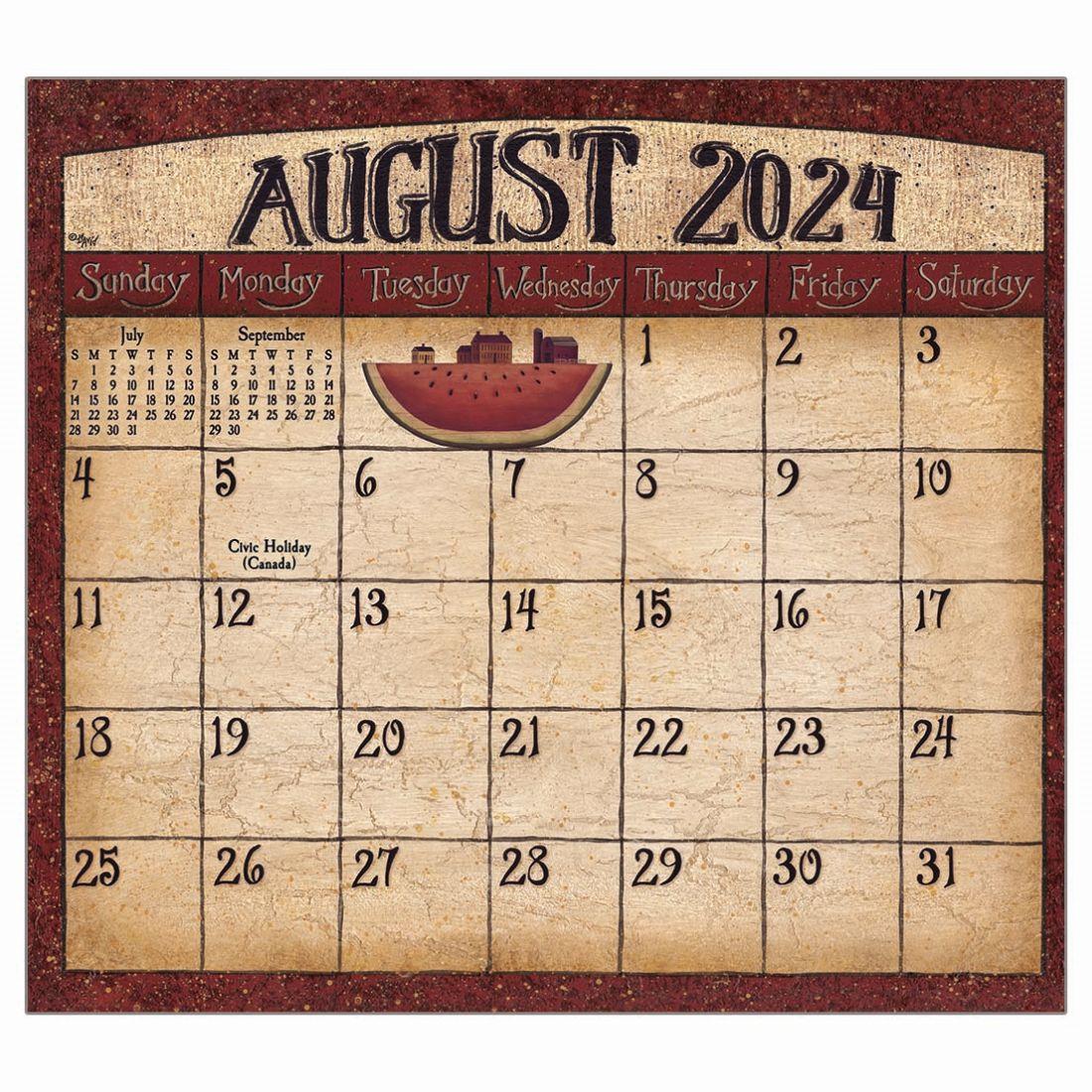 Folk Art By David 2025 Wall Calendar