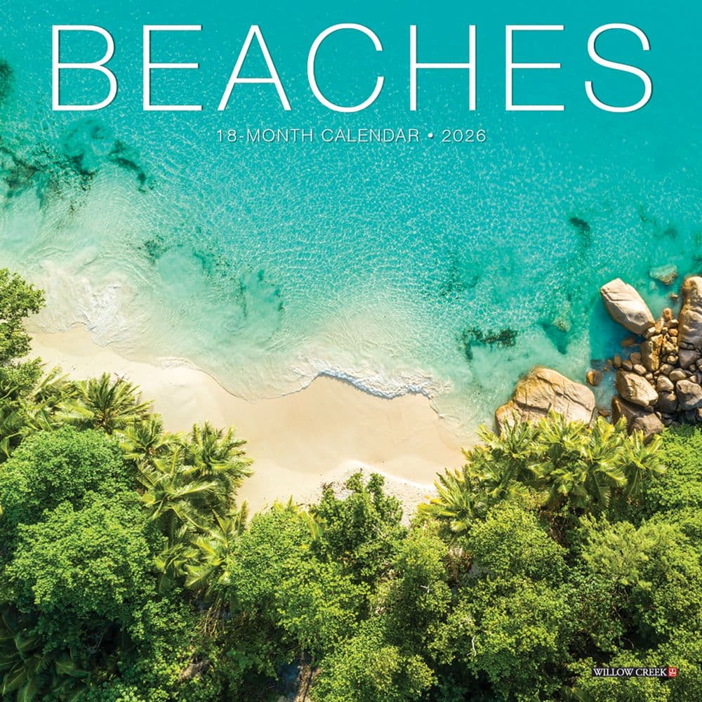 Beaches 2026 Mini Wall Calendar  Main Image