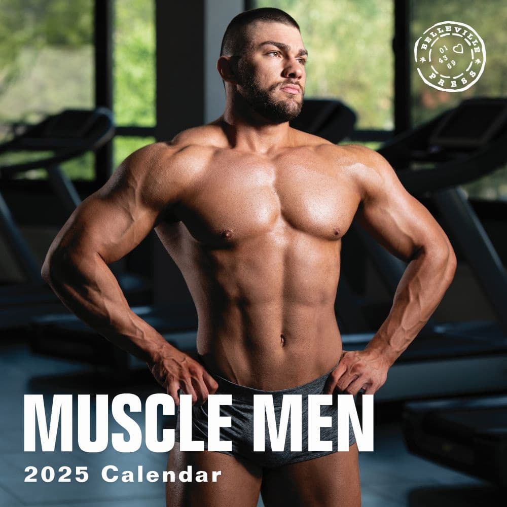 Muscle Men 2025 Wall Calendar  Main Image