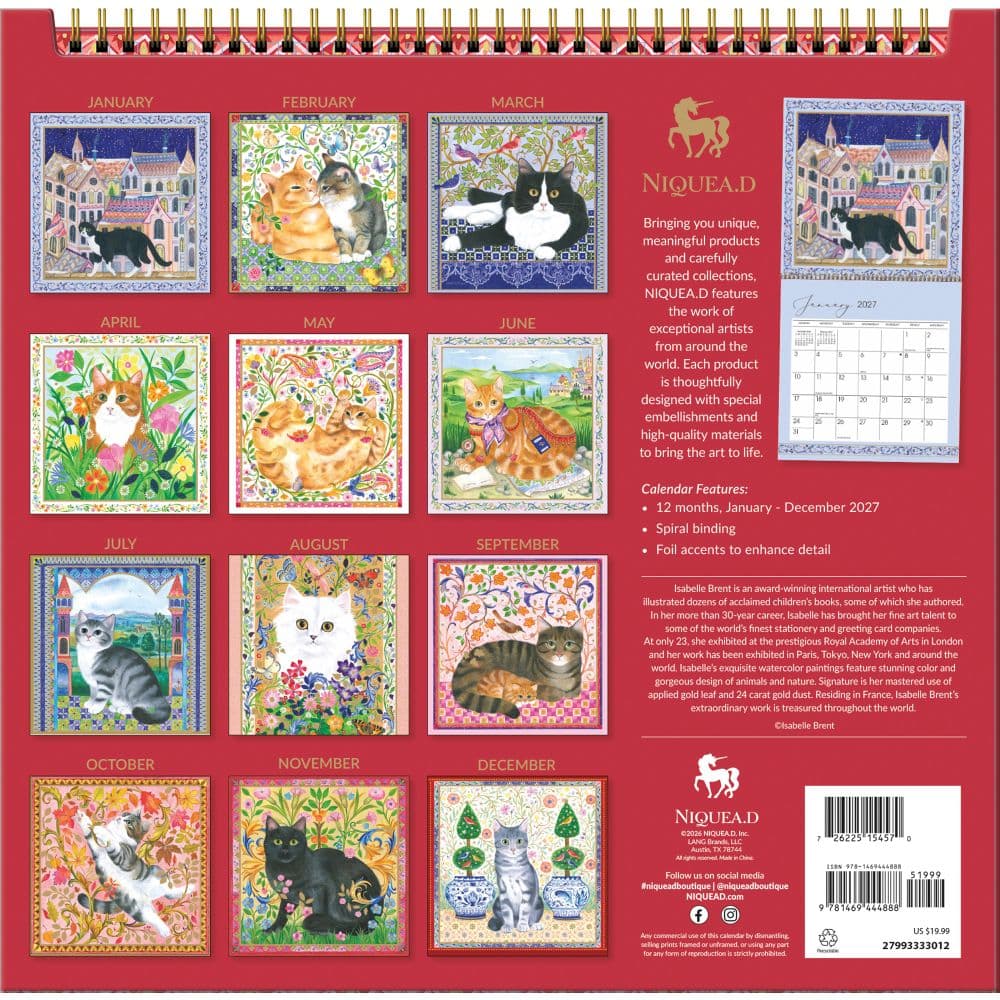 Loving Cats 2027 Spiral Wall Calendar First Alternate Image