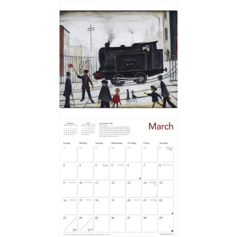 Lowry 2025 Wall Calendar Second Alternate Image