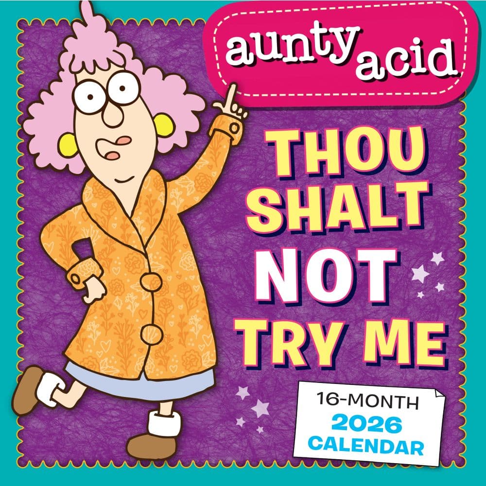 Aunty Acid 2026 Wall Calendar_Main Image