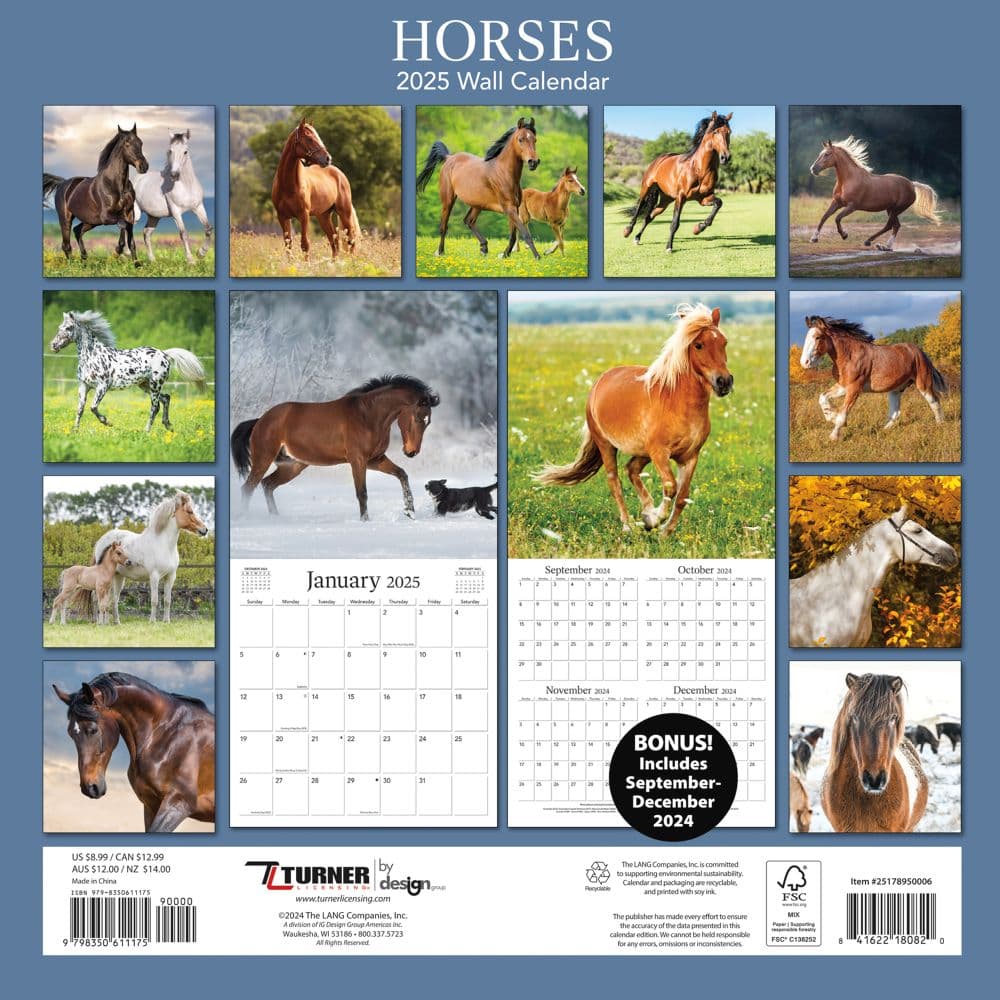 Horses Special Value 2025 Mini Wall Calendar First Alternate Image width=&quot;1000&quot; height=&quot;1000&quot;