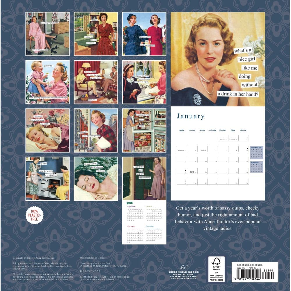 Anne Taintor 2026 Wall Calendar First Alternate Image