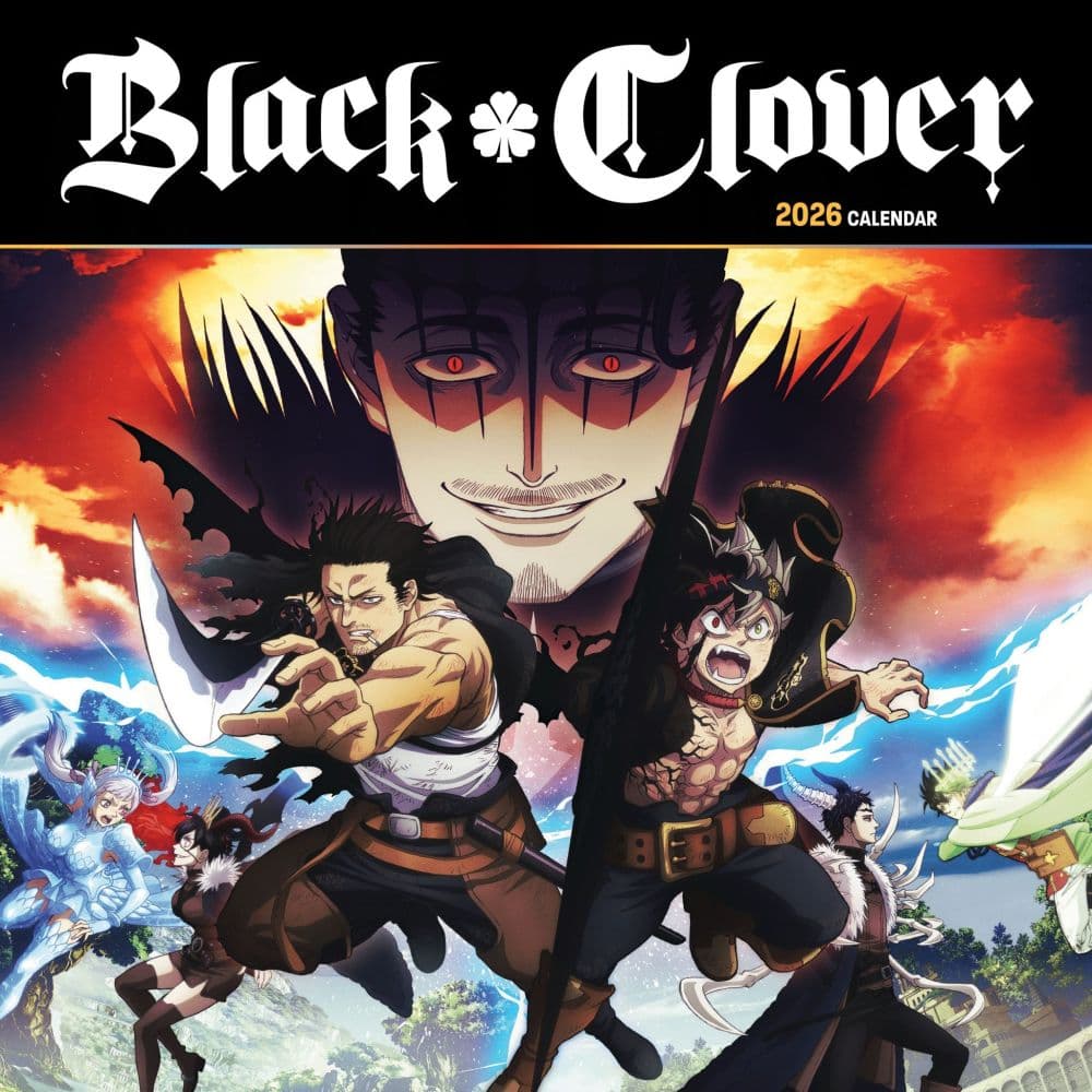 Black Clover 2026 Wall Calendar Main Product Image