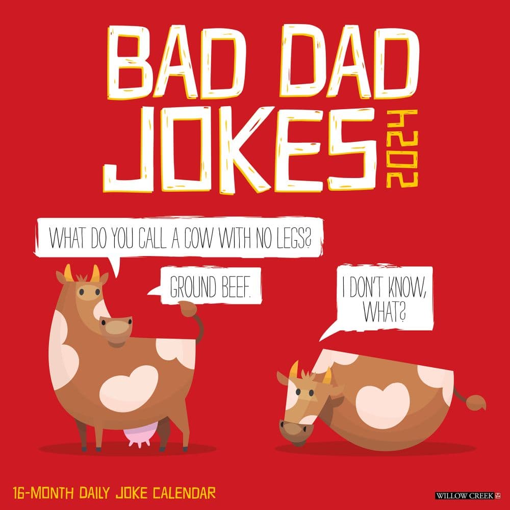 Bad Dad Jokes 2024 Wall Calendar Main Image