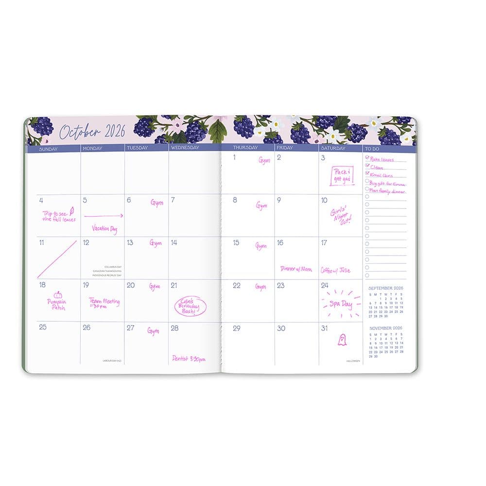 Fruit and Flora Monthly 2026 Planner Second Alternate Image