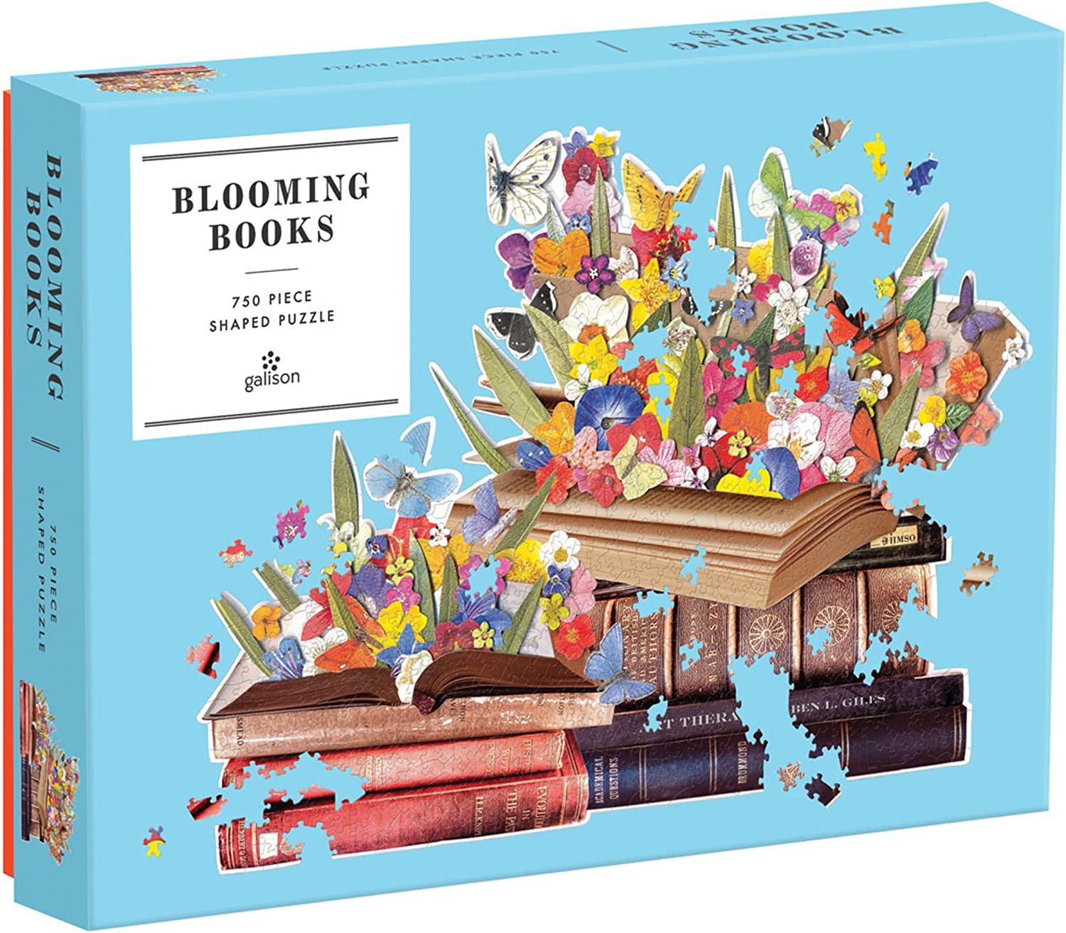 Chronicle Books Shaped Blooming Books 750 Piece Puzzle