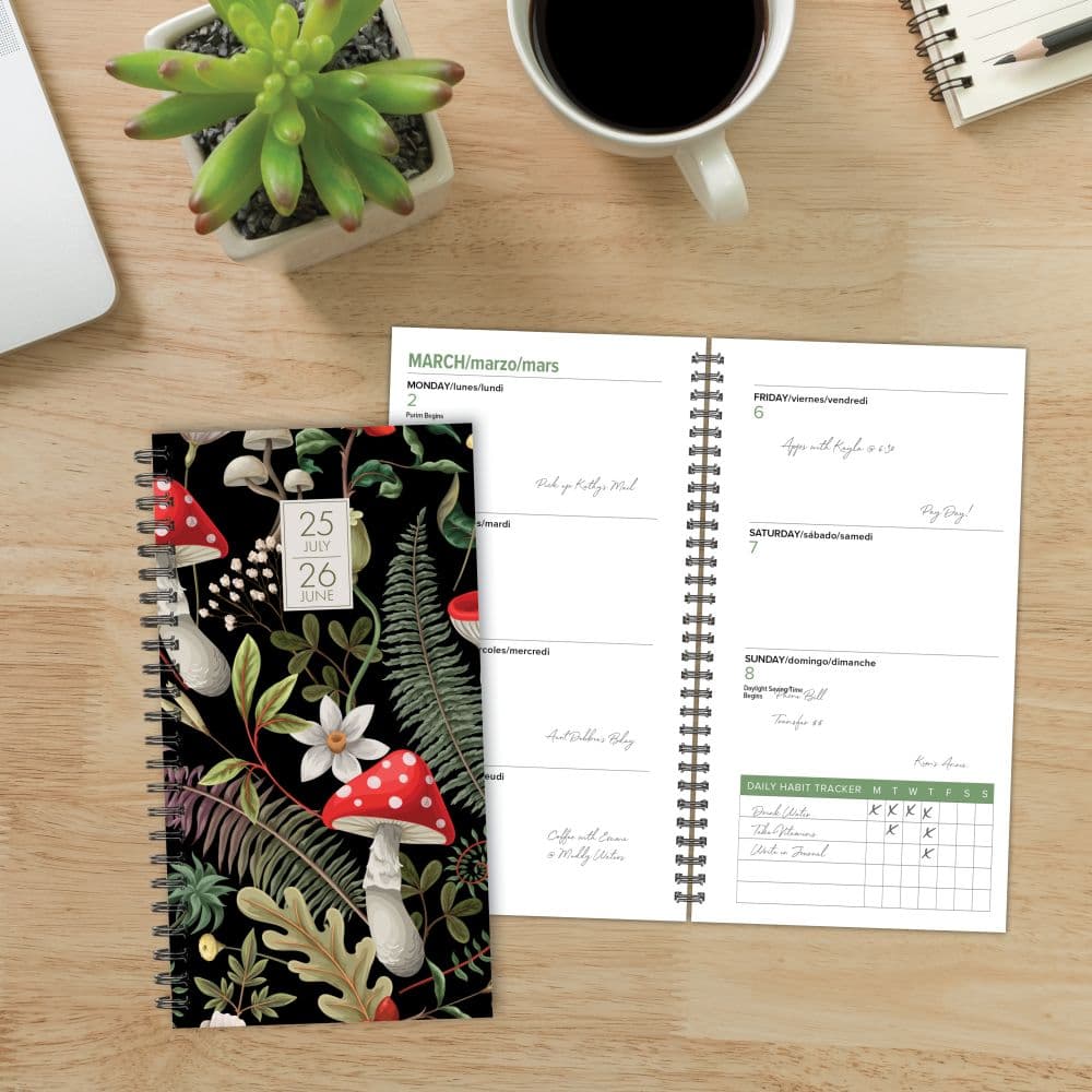Mushrooms Academic 2026 Weekly Spiral Planner Main Image_ALT4